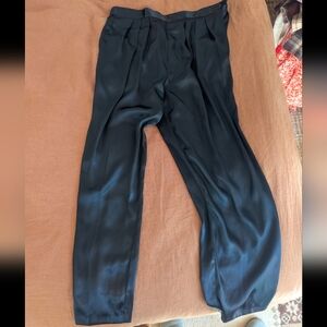 Retro Shiny Black Dress Pants Karen Scott 10